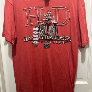 Harley-Davidson Red Graphic T-Shirt